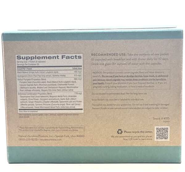 Nature's Sunshine - Para-Cleanse - 10 Day - Image 2